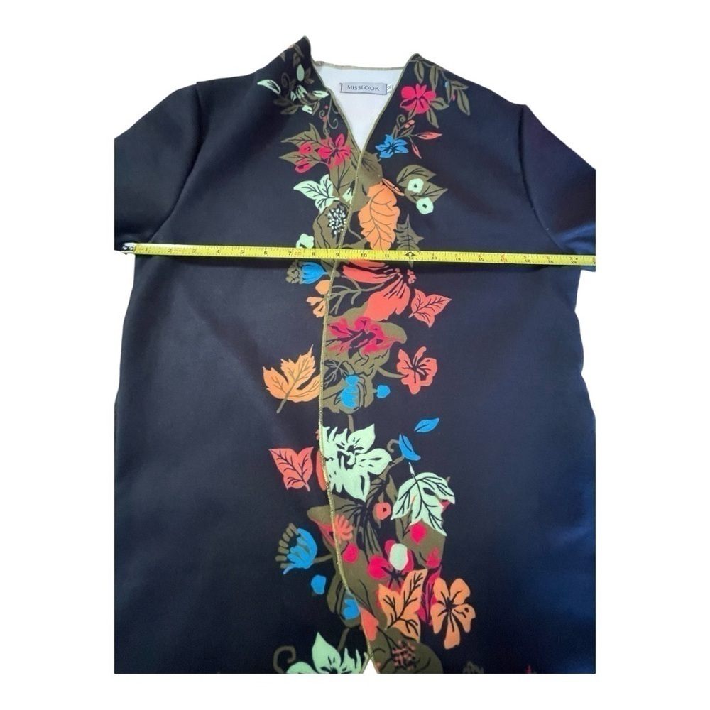 MISSLOOK Lightweight open front jacket Fall leaves women’s medium - Picture 6 of 11